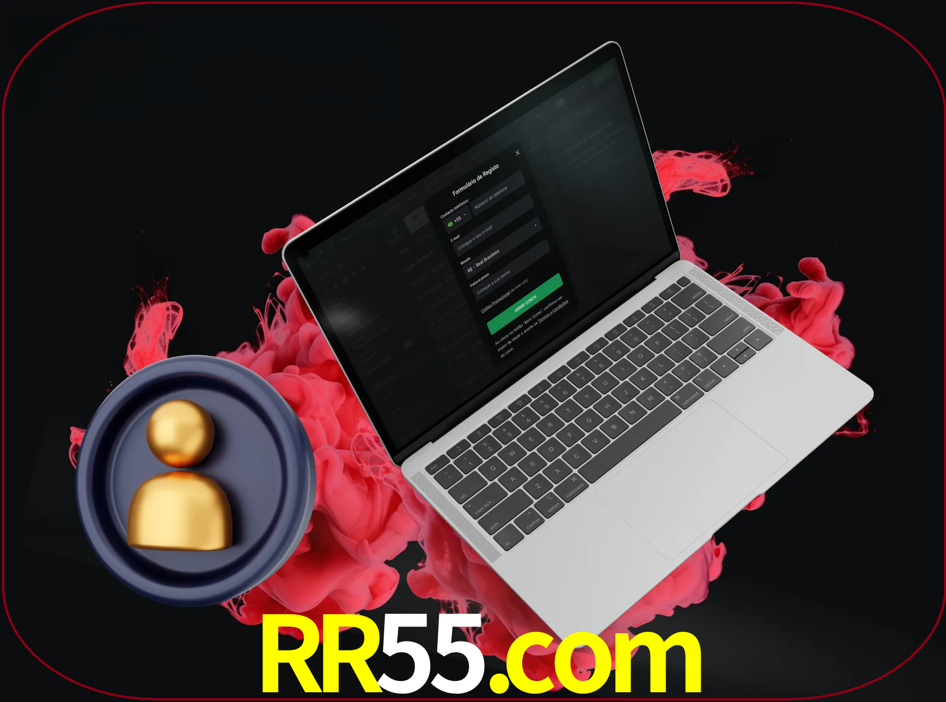 No cabeçalho do site rr55, clique no botão que o levará a um formulário especial onde terá de introduzir as suas informações actuais.