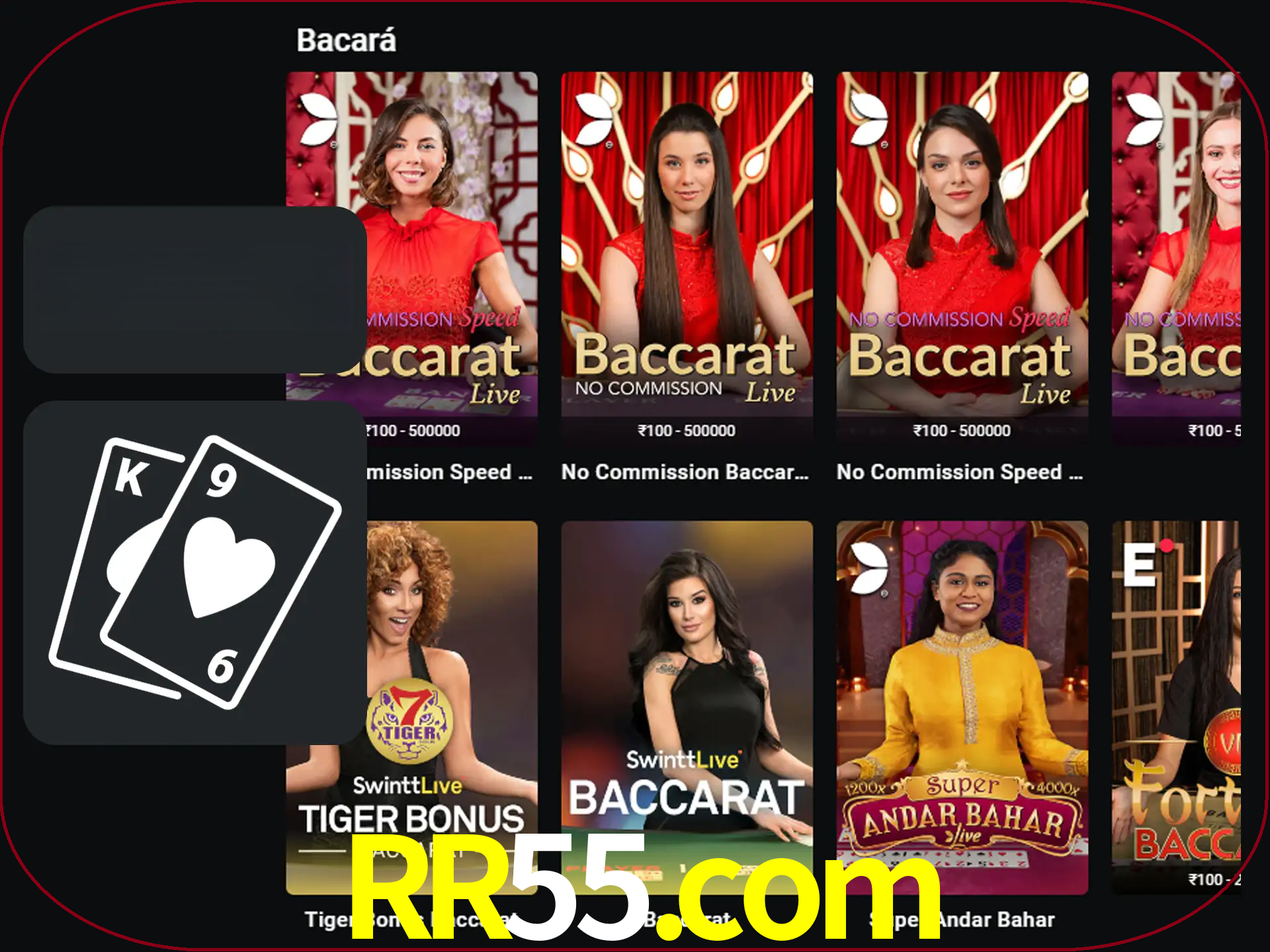 Ganhe muito dinheiro jogando jogos de bacará.