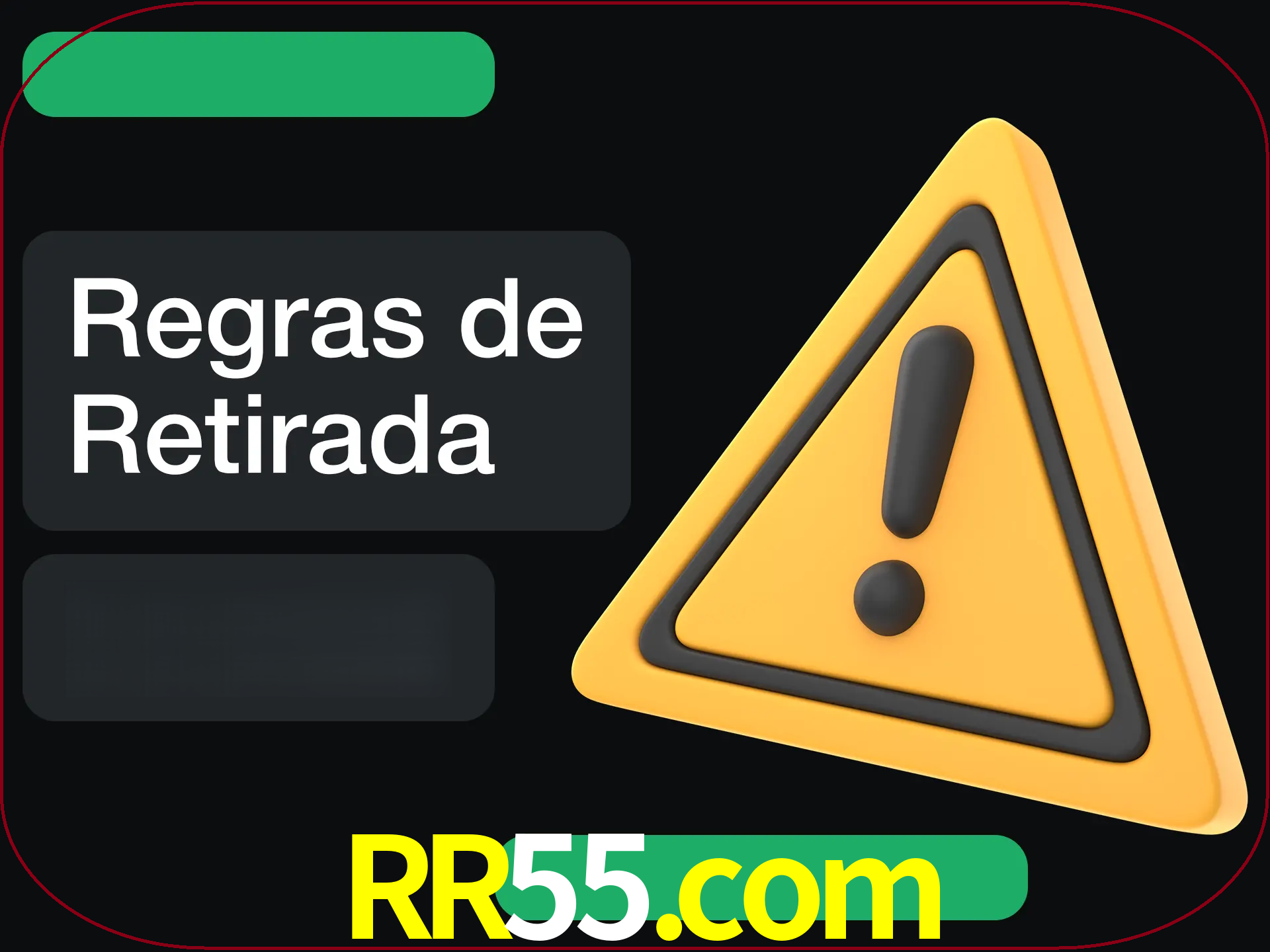 Leia as regras antes de fazer primeiro comdawal.